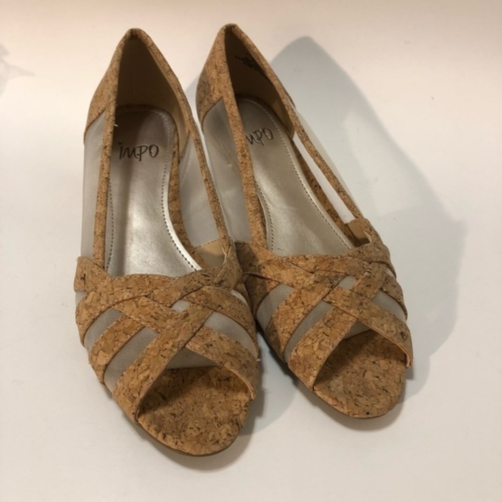Impo Shoes Women’s Size 7.5 Flats Slip On‎ Open Toe